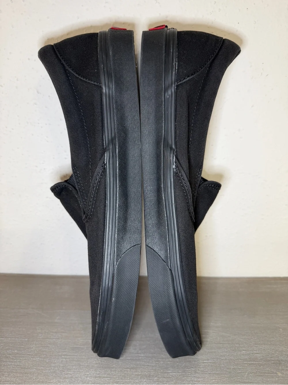 Vans Classic Slip On Black Canvas Shoes Men’s 13 Women’s 14.5 Casual Sneakers